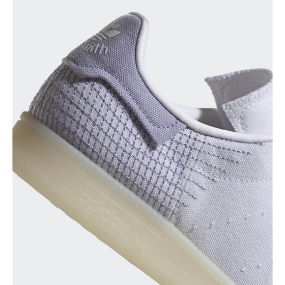 Adidas Stan Smith PrimeBlue Shoes Cloud White/Dust Purple NIB SZ 9.5 - Picture 7 of 15